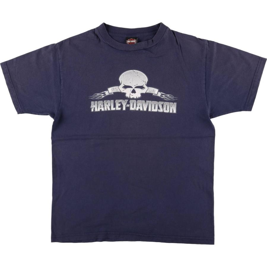 古着 00年代 ハーレーダビッドソン Harley-Davidson ドクロ柄 スカル柄  