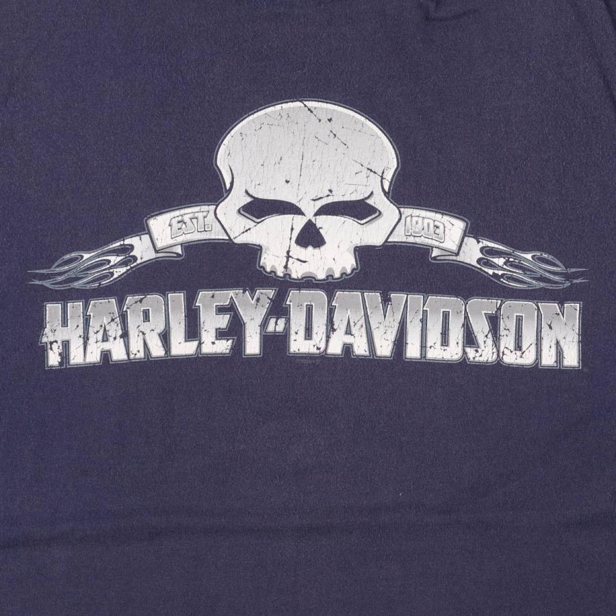 古着 00年代 ハーレーダビッドソン Harley-Davidson ドクロ柄 スカル柄  