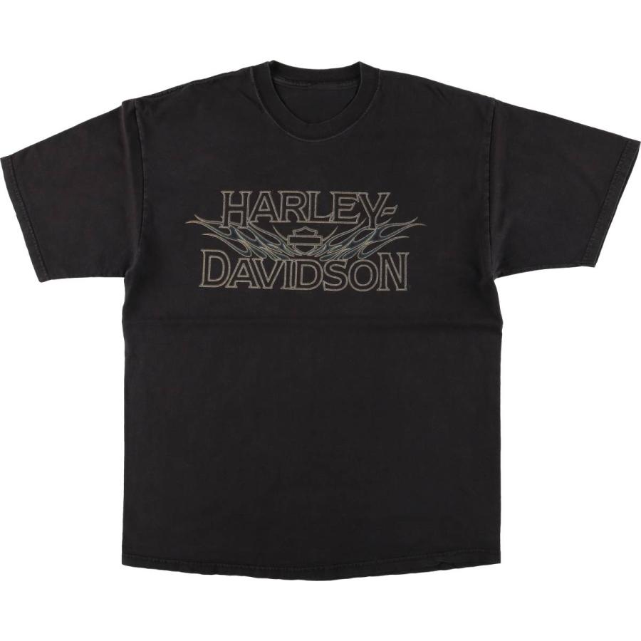 ハーレーt 90s 00s black Harley-Davidson Harley Davidson HARLEY DAVIDSON ハーレーダビッドソン 90-00s 袖