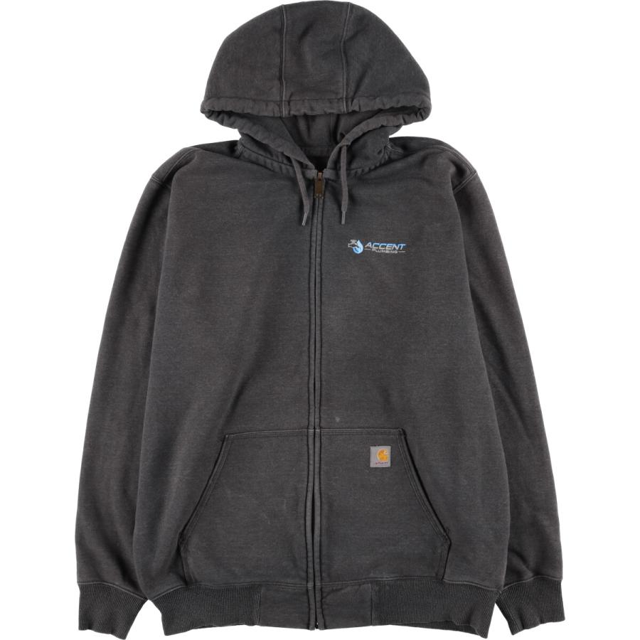 【入手困難‼︎】Carhartt◎2XL 黒 フルジップ パーカー オールド Carhartt パーカー carhartt(カーハート) Midweight Hooded Zip