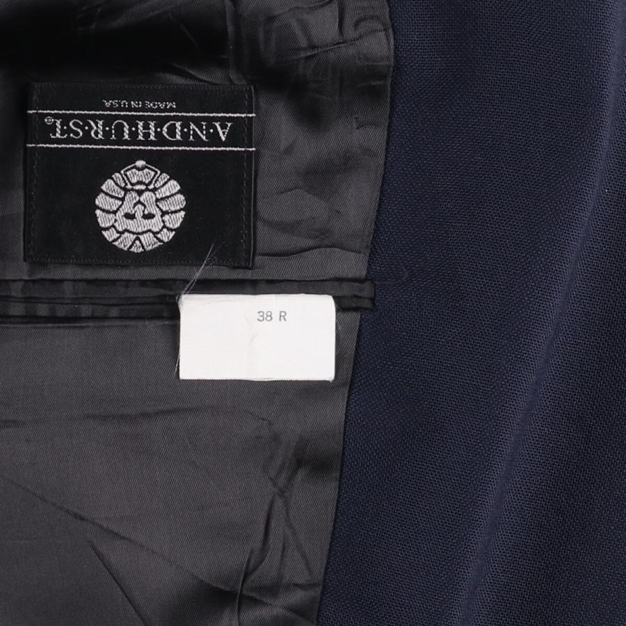 古着 ~90年代 ANDHURST ピークドラペル ダブルブレスト 紺ブレザー