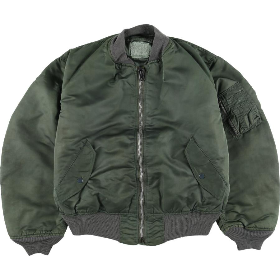 古着 米軍 MA-1タイプ 中綿入り ミリタリー フライトジャケット メンズ