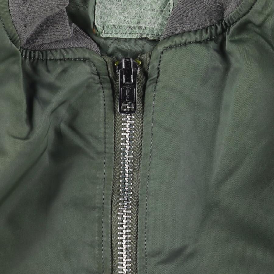 古着 米軍 MA-1タイプ 中綿入り ミリタリー フライトジャケット メンズ