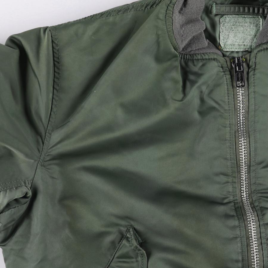 古着 米軍 MA-1タイプ 中綿入り ミリタリー フライトジャケット メンズ