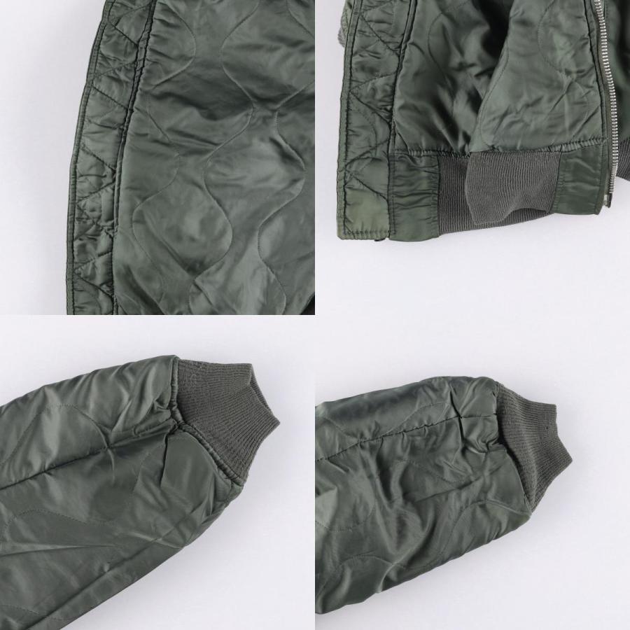 古着 米軍 MA-1タイプ 中綿入り ミリタリー フライトジャケット メンズ