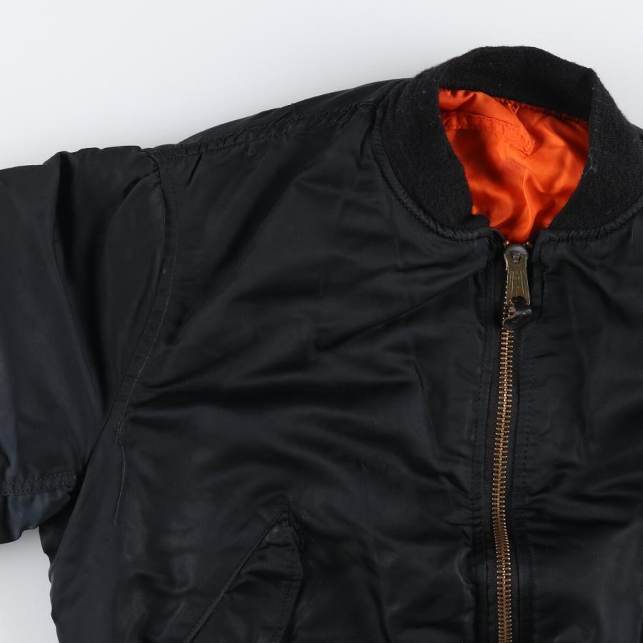 古着 民間品 アルファ ALPHA MA-1タイプ 中綿入り ミリタリー フライト