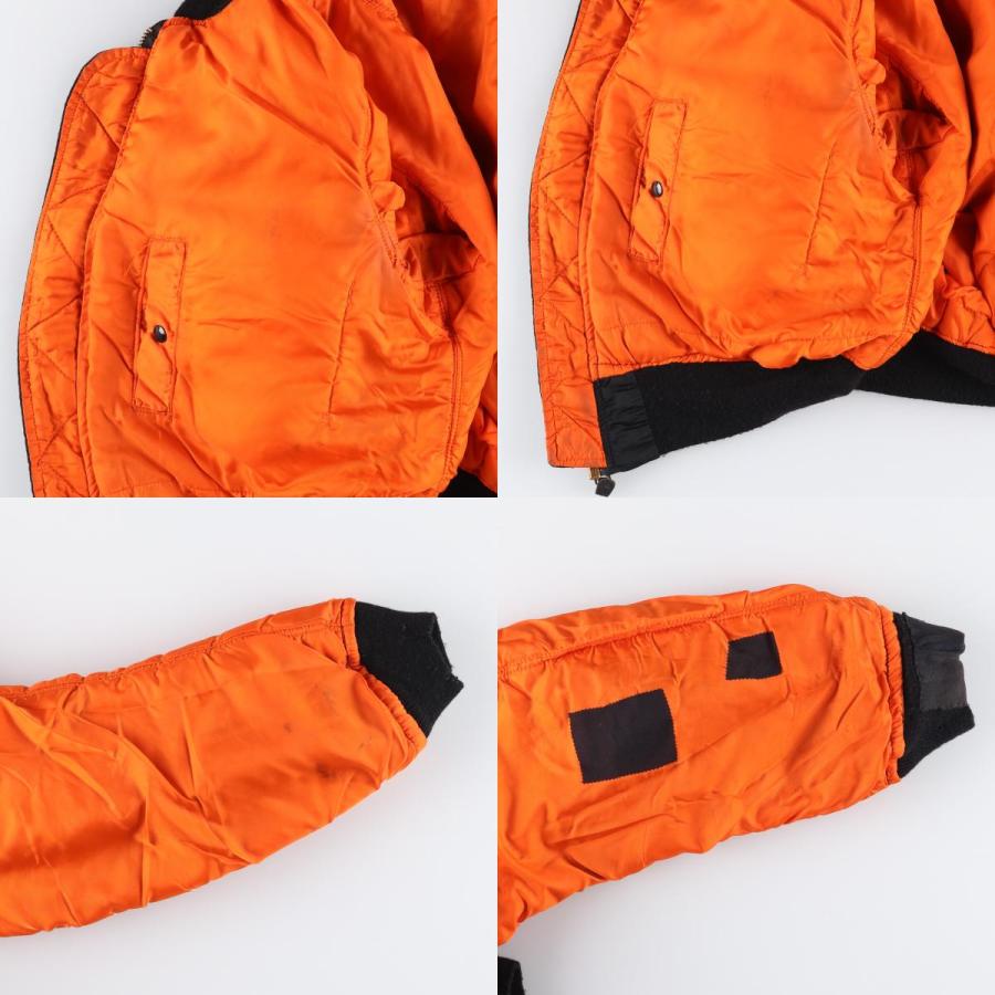 古着 民間品 アルファ ALPHA MA-1タイプ 中綿入り ミリタリー フライト