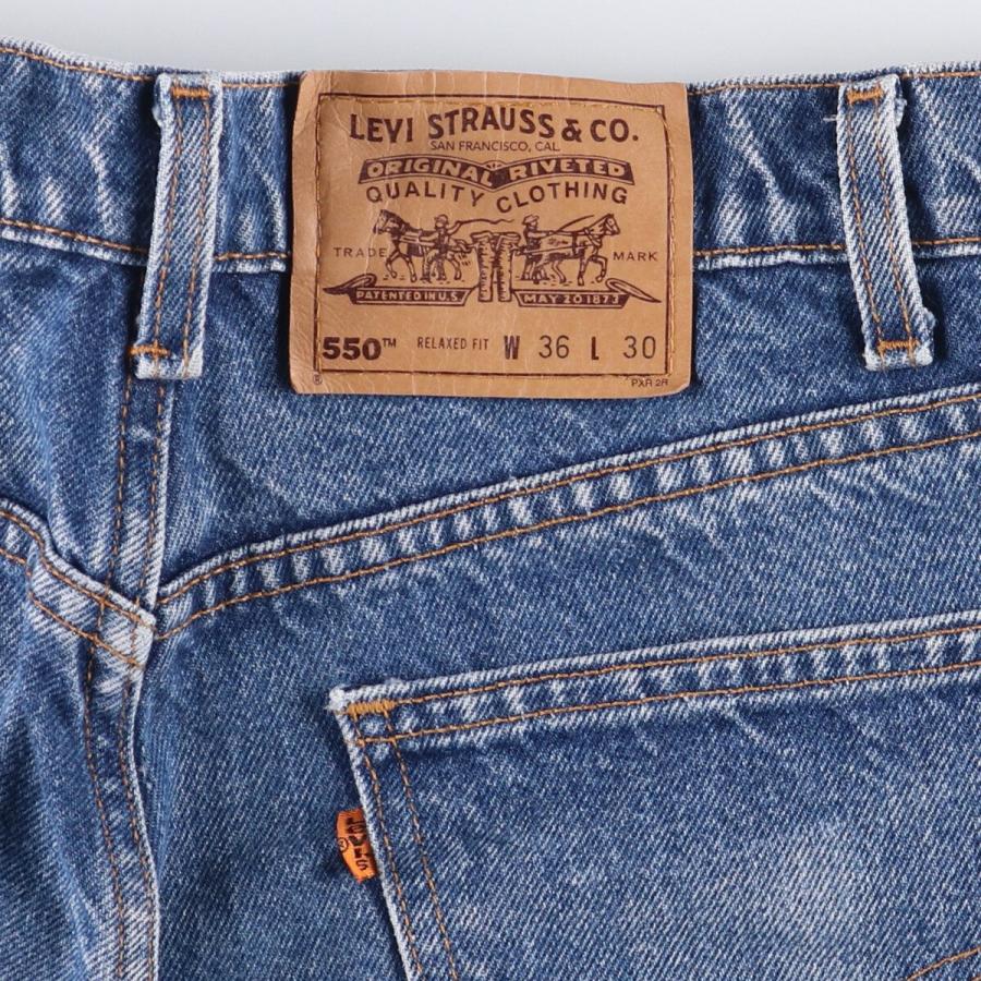 古着 90年代 リーバイス Levi's 550 RELAXED FIT オレンジタブ デニムショーツ ショートパンツ USA製 メンズw36相当 ヴィンテージ /eaa579249 Levi's（リーバイス） 古着 90年代 550 RELAXED FIT オレンジタブ