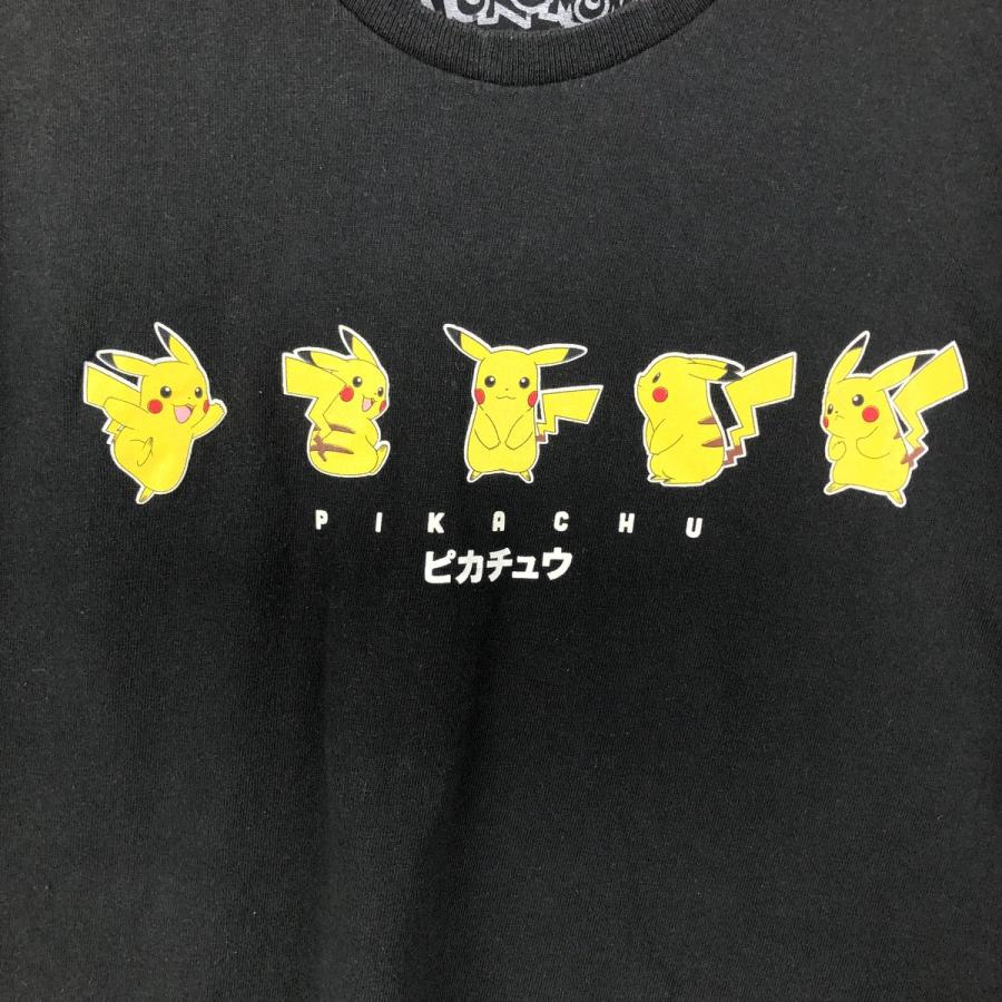 古着 PoKeMoN ポケモン ピカチュウ アニメ キャラクタープリントT