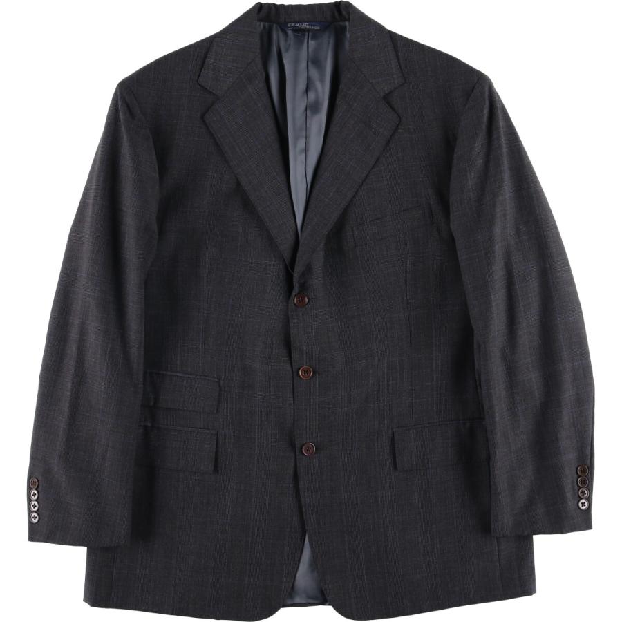 Ralph Lauren チェック柄テーラードジャケット 古着 90年代 ラルフローレン POLO by Ralph Lauren チェック柄
