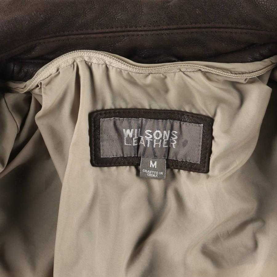 古着 90~00年代 ウィルソンズレザー WILSONS LEATHER 中綿入り レザー