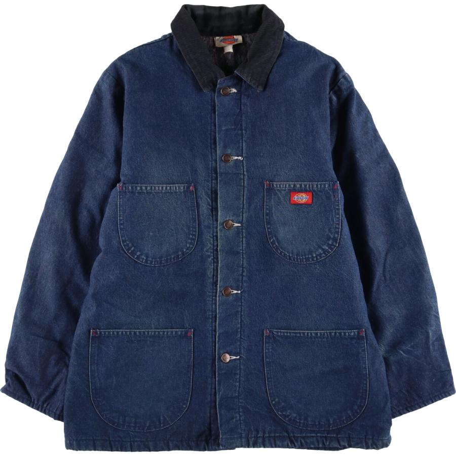 dickies デニムカバーオール 90s Dickies（ディッキーズ） 古着 90年代 デニムカバーオール メンズL相当