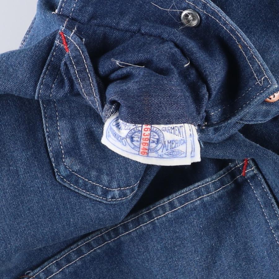 古着 80年代 ビッグマック BIG MAC デニムカバーオール メンズL相当