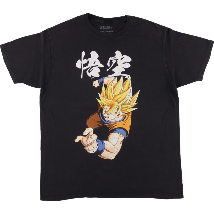 ドラゴンボールZ USA 00s 孫悟空　キャラクタープリント　Tシャツ XL ドラゴンボールZ 00s アニメ Tシャツ XL 古着 DBZ 孫悟空 悟飯