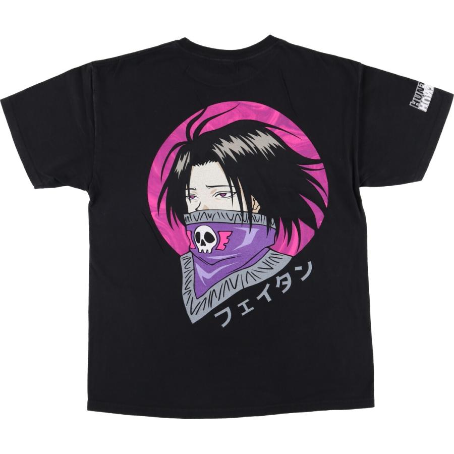 Tシャツ ハンターハンター 幻影旅団 フェイタン 古着 アニメ 漫画 古着 HUNTER×HUNTER ハンターハンターフェイタンポートオ ドクロ柄