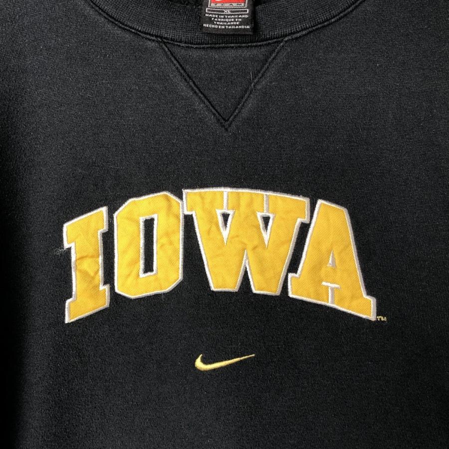 NIKE 古着 00年代 ナイキ TEAM IOWA アイオワ大学 カレッジスウェット  
