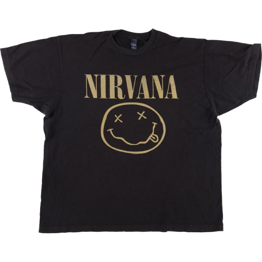 タルテックス TULTEX ニルヴァーナ バンドTシャツ XL 黒【4633】 古着 タルテックス TULTEX NIRVANA ニルヴァーナ バンドTシャツ