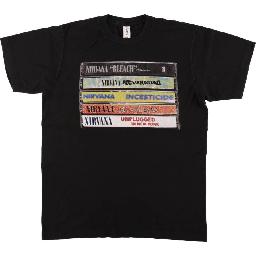 タルテックス TULTEX ニルヴァーナ バンドTシャツ XL 黒【4633】 古着 タルテックス TULTEX NIRVANA ニルヴァーナ バンドTシャツ