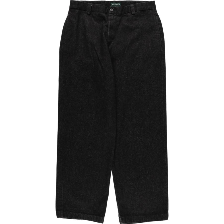 90s dockers デニムスラックス ブラックデニム 32×30 古着 90~00年代 ドッカーズ DOCKERS RECODE ブラックデニムパンツ