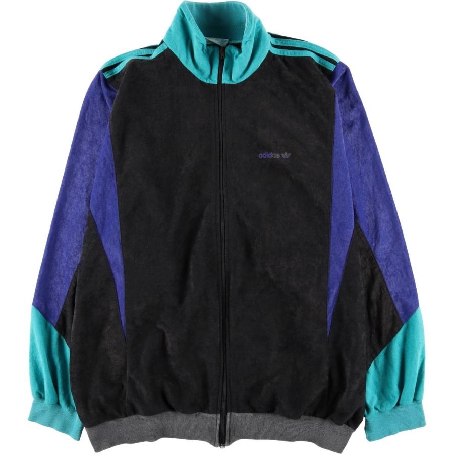 80s〜90s adidas トラックジャケット ベロア L 80s 80年代 アディダス adidas ベロア トラックジャケット