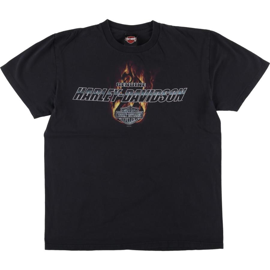 HARLEY DAVIDSON ファイヤーパターン 古着 古着 ハーレーダビッドソン Harley-Davidson ファイヤーパターン