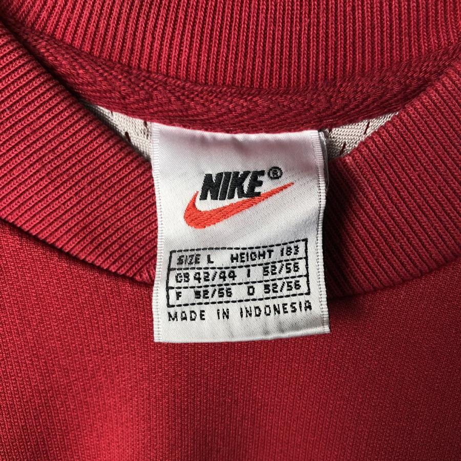 古着 90年代 ナイキ NIKE ロゴ刺繍 ロゴスウェットシャツ トレーナー メンズL相当 /eaa581073 NIKE（ナイキ） 古着 90年代 ロゴ刺繍 ロゴスウェットシャツ