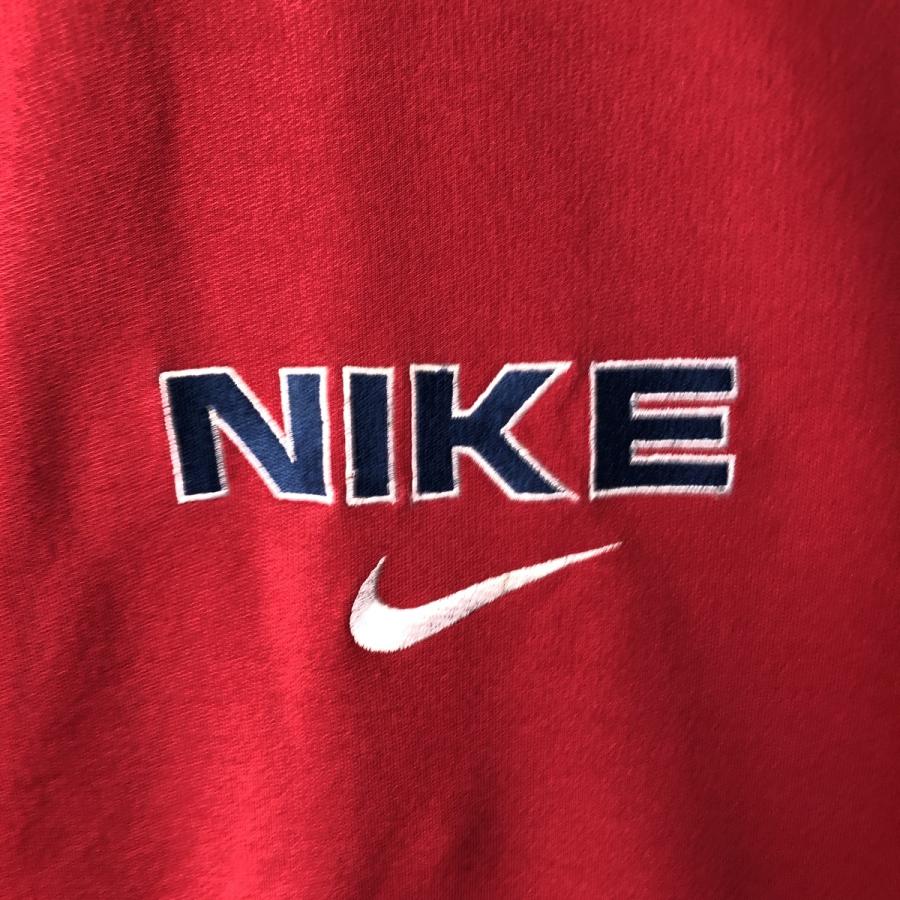 古着 90年代 ナイキ NIKE ロゴ刺繍 ロゴスウェットシャツ トレーナー メンズL相当 /eaa581073 NIKE（ナイキ） 古着 90年代 ロゴ刺繍 ロゴスウェットシャツ