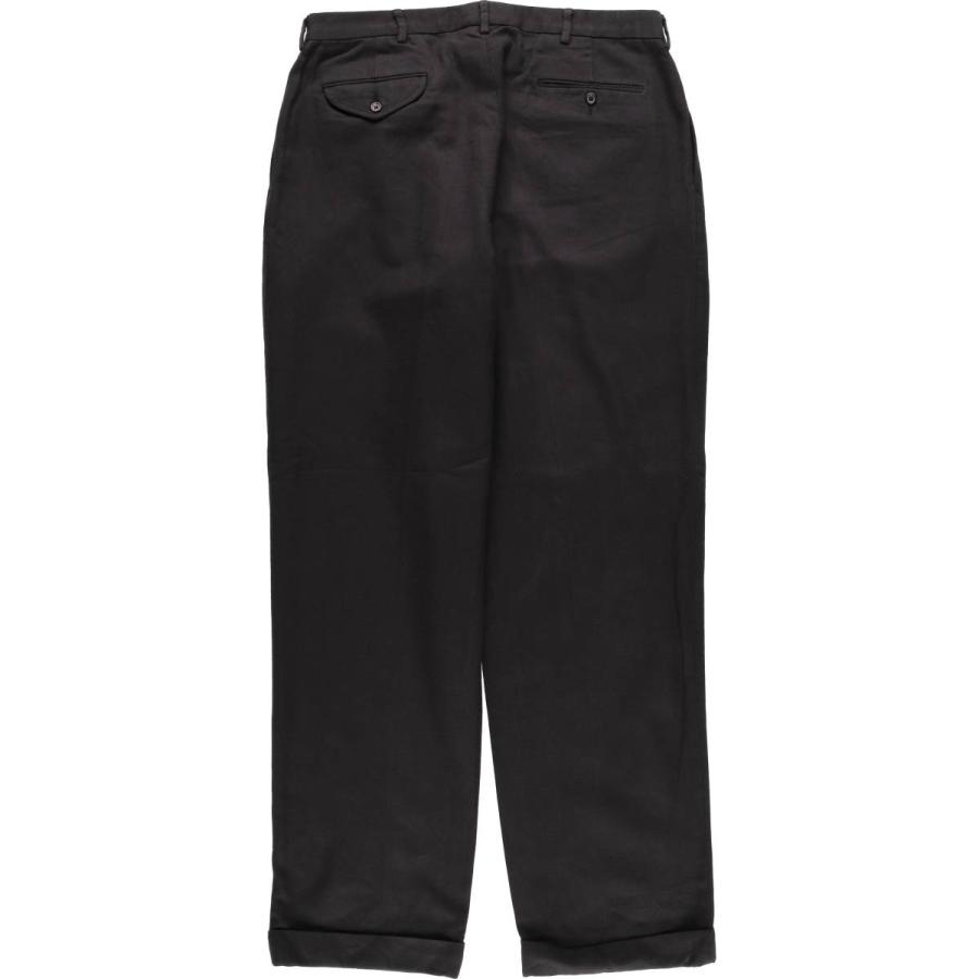 古着 ラルフローレン Ralph Lauren POLO ツータック ウールパンツ