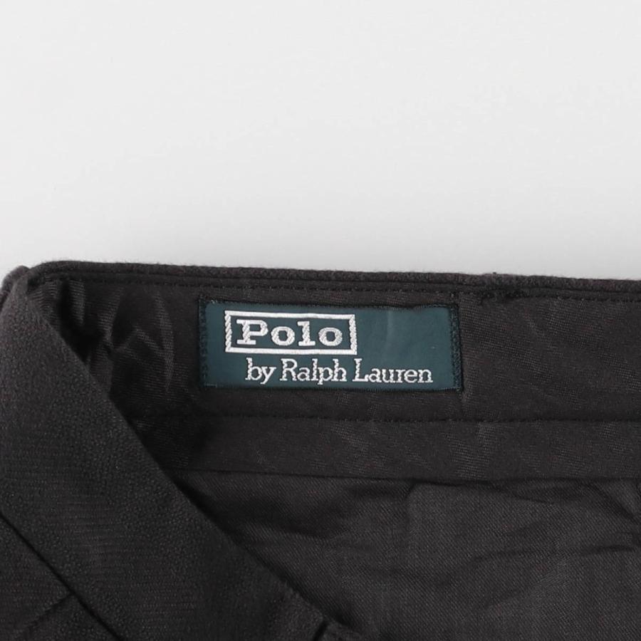 古着 ラルフローレン Ralph Lauren POLO ツータック ウールパンツ