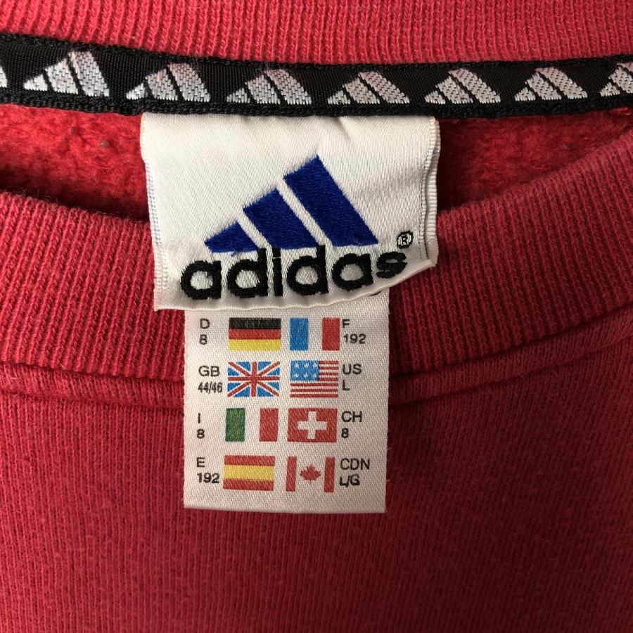 adidas（アディダス） 古着 ロゴスウェットシャツ トレーナー メンズL