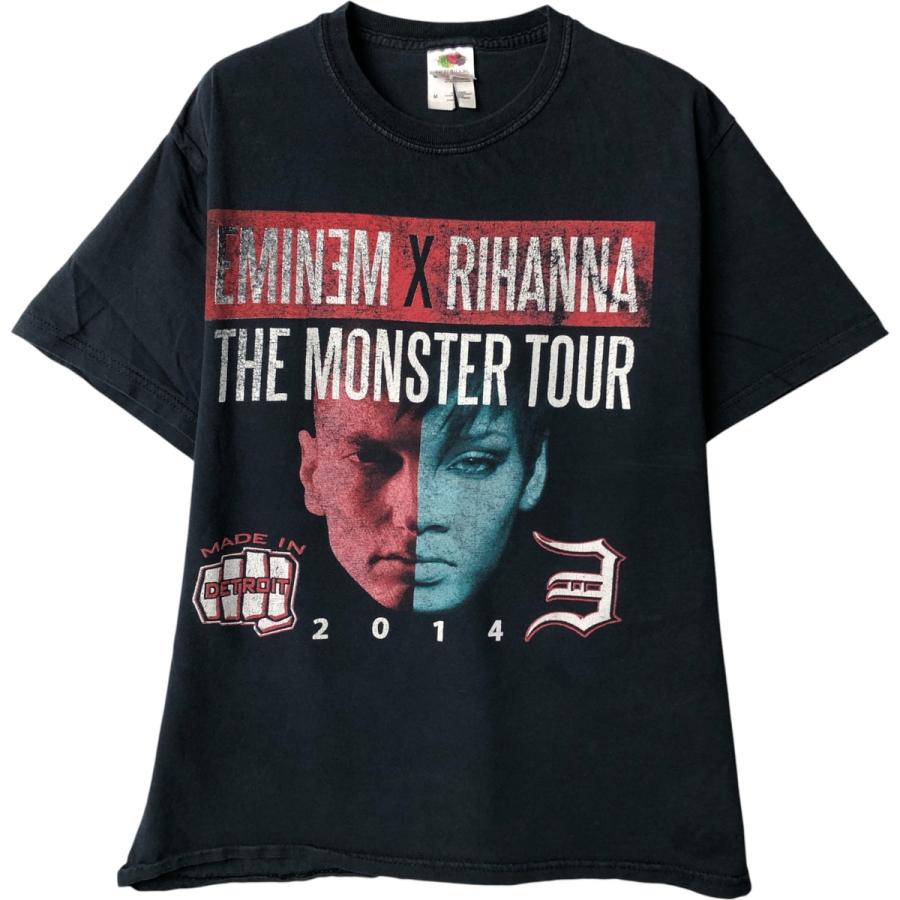 Eminem Rihanna エミネム リアーナ ヴィンテージ 00s Tシャツ 古着 10s EMINEM × RIHANNA 「The Monster Tour」 豪華 ツアー