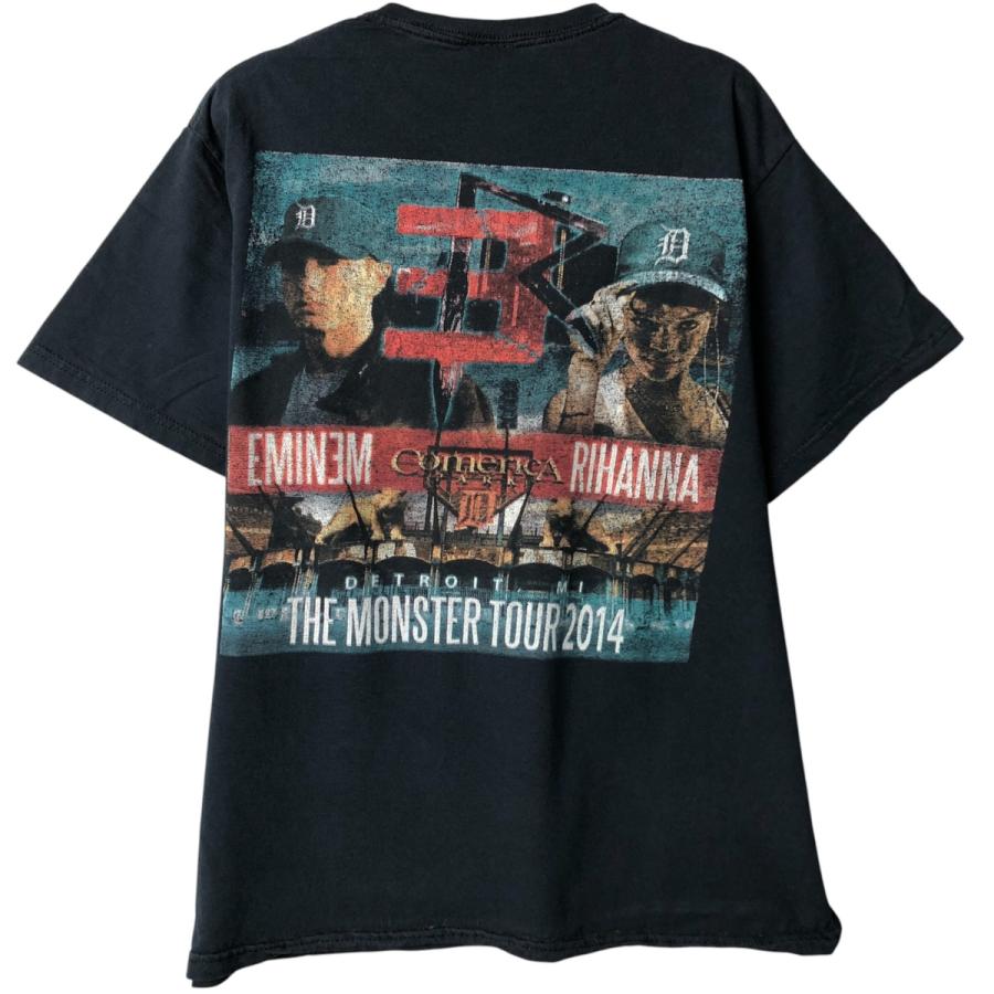 Eminem Rihanna エミネム リアーナ ヴィンテージ 00s Tシャツ 古着 10s EMINEM × RIHANNA 「The Monster Tour」 豪華 ツアー
