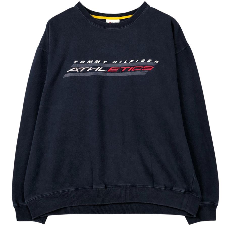 古着 90年代 トミーヒルフィガー   ATHLETICS プリントスウェットシャツ トレーナー メンズL相当 ヴィンテージ /eaa582426 TOMMY HILFIGER（トミー・ヒルフィガー） 古着 90年代 TOMMY HILFIGER