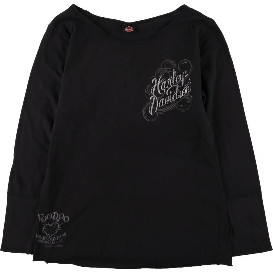 古着　90s Harley-Davidson ロングtシャツ ロンt アメリカ製 古着 90s USA製 HARLEY DAVIDSON オオカミ ウルフ グラフィック