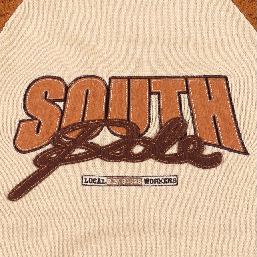 古着 SOUTH POLE リブ編み アクリルニットセーター メンズL相当