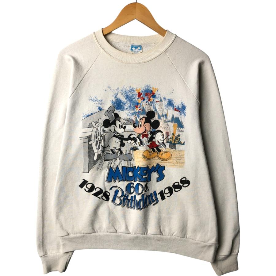 ミッキーミニートレーナー80s90s USA製　古着 古着 80年代 ディズニー ミッキーマウス キャラクタースウェット