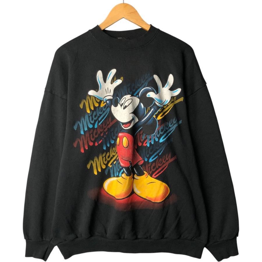 Walt Disney　トレーナー　ミッキー　創設初期メンバー　オールド　90s 古着 90s USA製 Walt Disney World ミッキー ファンタジア 25th
