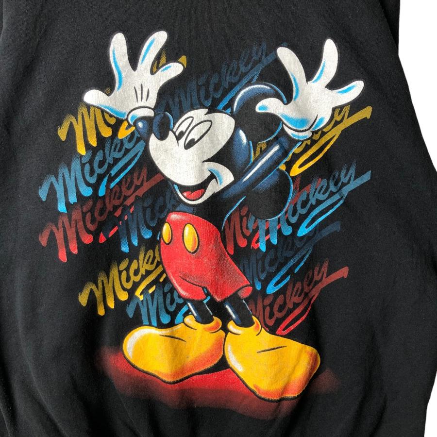 古着 ビンテージ トレーナー スウェット ミッキーマウス Disney XL ミッキーマウス/総柄/リバーシブル/スウェット/白系【XL位