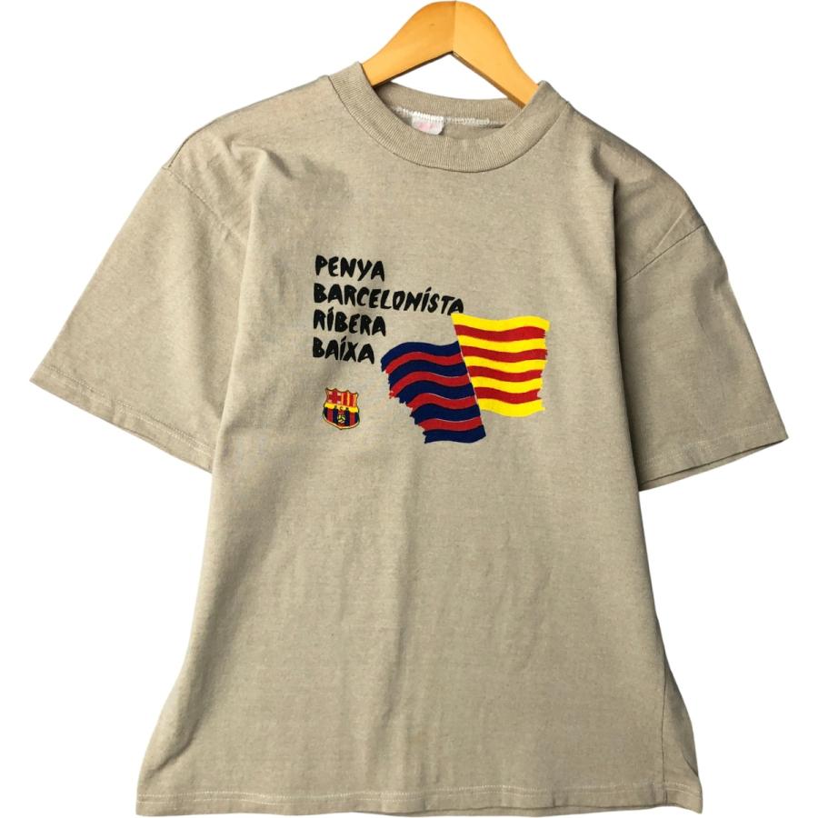古着 LA LIGA ラ リーガ FC BARCELONA バルセロナ スポーツプリントT