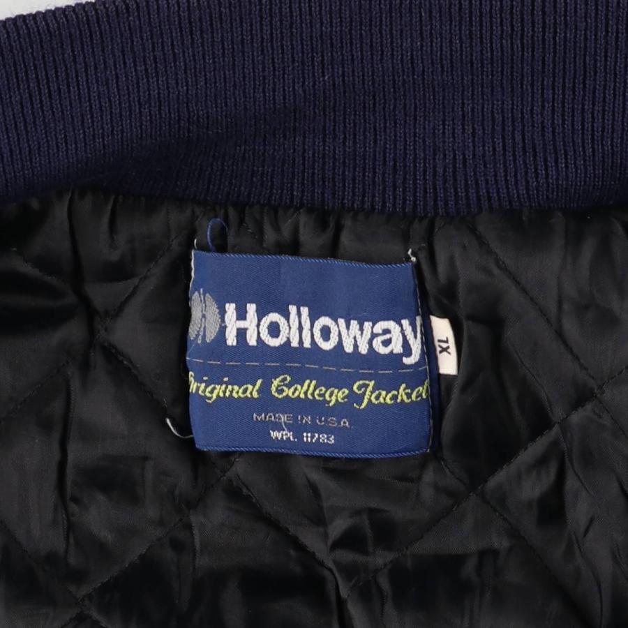 古着 80~90年代 Holloway 中綿入り ウールスタジャン アワード  