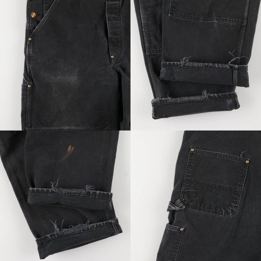 カーハート　ダック地　ダブルニー オーバーオール　米国製 Carhartt 米国製ダブルニーオーバーオール44×30 Made in USA