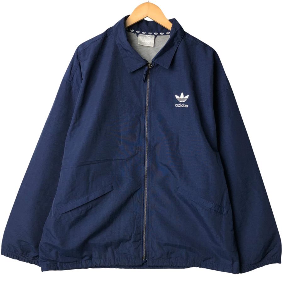 adidas（アディダス） 古着 80年代 襟付き ナイロンジャケット メンズL