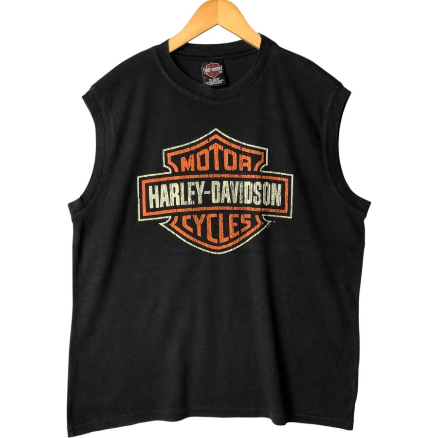 古着 ハーレーダビッドソン Harley-Davidson ノースリーブ モーター