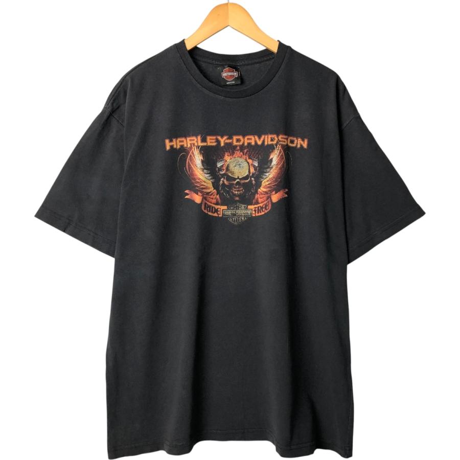 古着 00年代 ハーレーダビッドソン Harley-Davidson ドクロ柄 スカル柄  