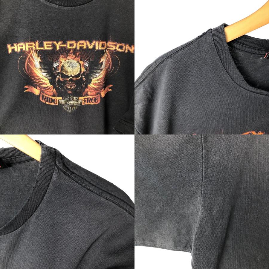 古着 00年代 ハーレーダビッドソン Harley-Davidson ドクロ柄 スカル柄  