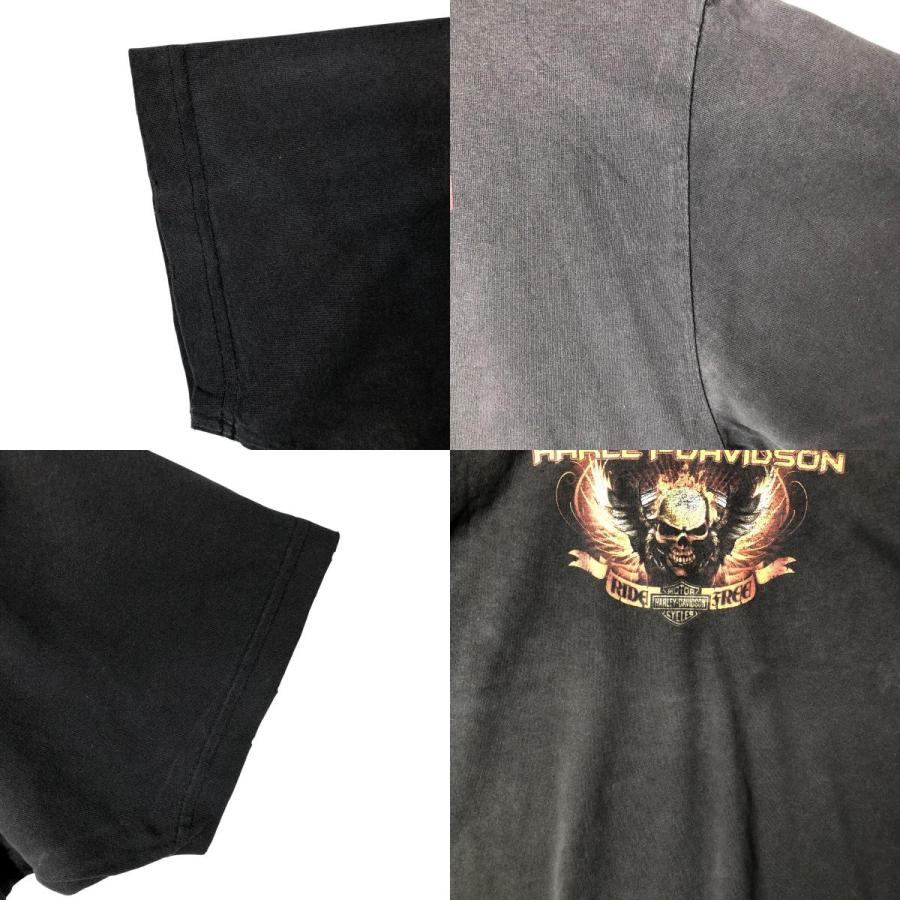 古着 00年代 ハーレーダビッドソン Harley-Davidson ドクロ柄 スカル柄  
