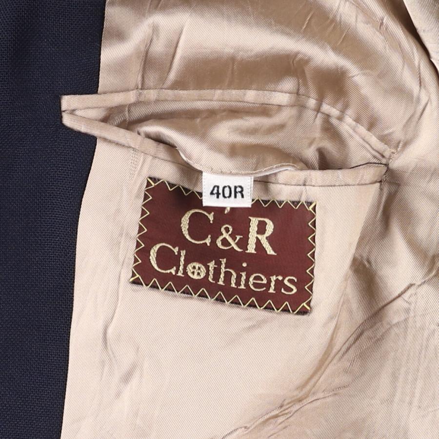 古着 C and R Clothiers 紺ブレザー テーラードジャケット USA製