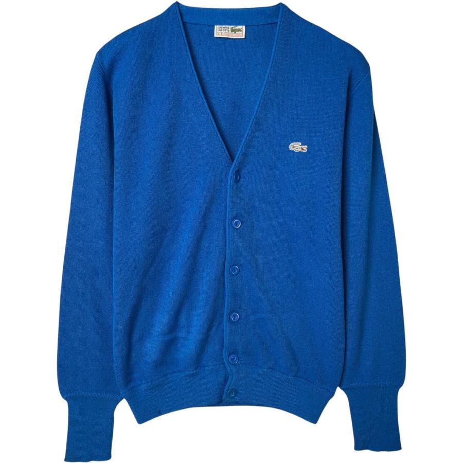 古着 80年代 ラコステ LACOSTE CHEMISE アクリルニットカーディガン スペイン製 メンズL相当 ヴィンテージ /eaa584620 LACOSTE（ラコステ） 古着 80年代 LACOSTE CHEMISE アクリルニット