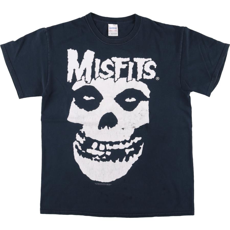 GILDAN 古着 ギルダン MISFITS ミスフィッツ ドクロ柄 スカル柄 バンド  