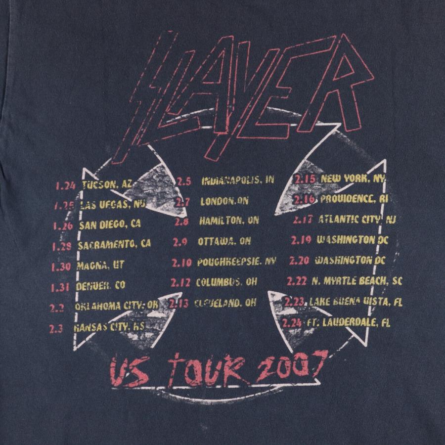 GILDAN 古着 ギルダン SLAYER スレイヤー ドクロ柄 スカル柄 バンドT  